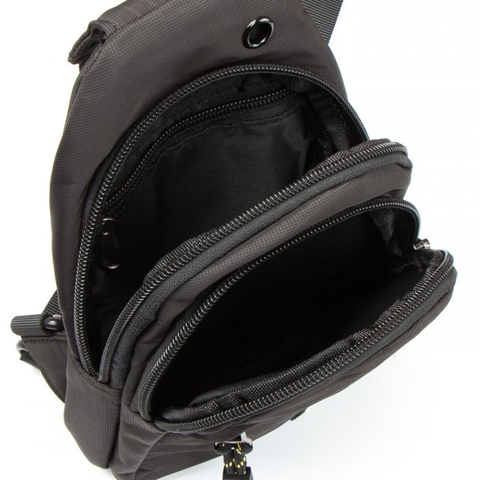 Мужская сумка-слинг Lanpad 82060 black купить недорого в Ты Купи