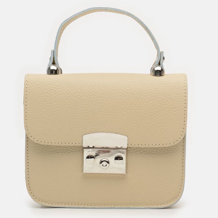 Жіноча шкіряна сумка Ricco Grande 1l623-beige купити недорого в Ти Купи
