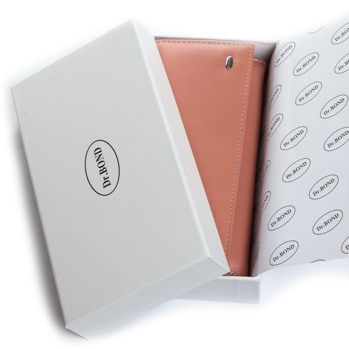 Шкіряний жіночий гаманець Classik DR. BOND W502 pink купити недорого в Ти Купи