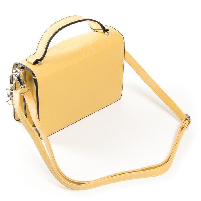 Женская сумочка из кожезаменителя FASHION 04-02 9878 yellow купить недорого в Ты Купи