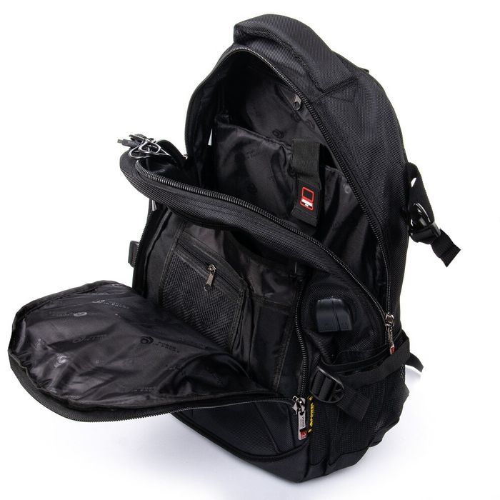 Городской рюкзак для ноутбука с USB Power In Eavas 9636 black купить недорого в Ты Купи