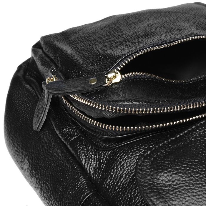 Шкіряний жіночий рюкзак Keizer K1322-black купити недорого в Ти Купи