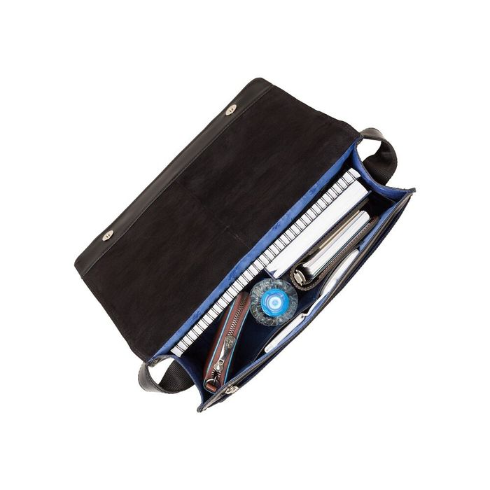 Мужская кожаная сумка для ноутбука Visconti CARTER ML-23 BLK купить недорого в Ты Купи