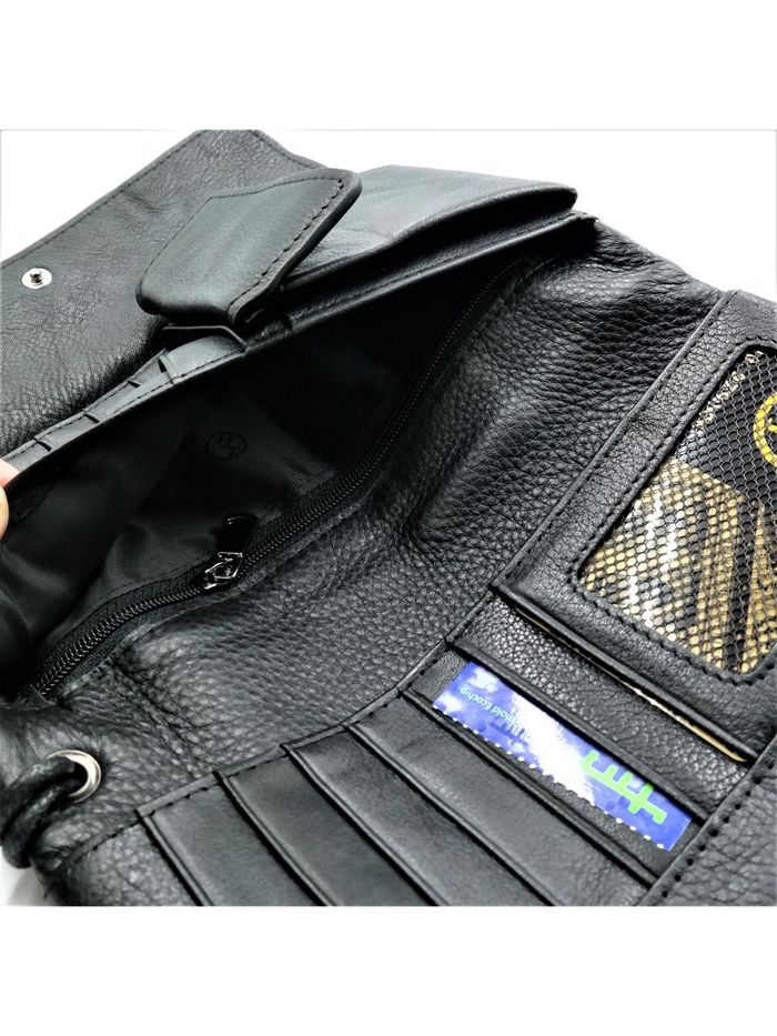 Мужской кожаный клатч-кошелек Weatro 19,5 х 10,5 х 2,5 см Черный wtro-162-18 купить недорого в Ты Купи
