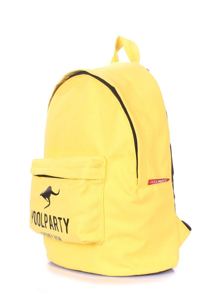 Женский текстильный рюкзак POOLPARTY backpack-oxford-yellow купить недорого в Ты Купи