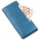 Жіночий блакитний гаманець з натуральної шкіри ST Leather 18899 Блакитний