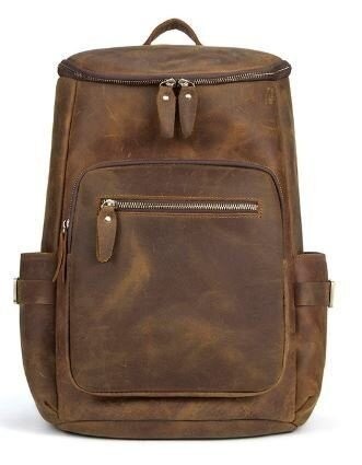 Шкіряний дорожній коричневий рюкзак Vintage 14887 Коричневий купити недорого в Ти Купи