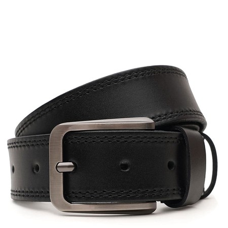 Мужской кожаный ремень Borsa Leather V1115FX16-black купить недорого в Ты Купи