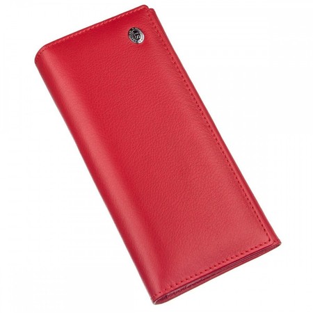 Женский красный кошелёк из натуральной кожи ST Leather 20093 купить недорого в Ты Купи