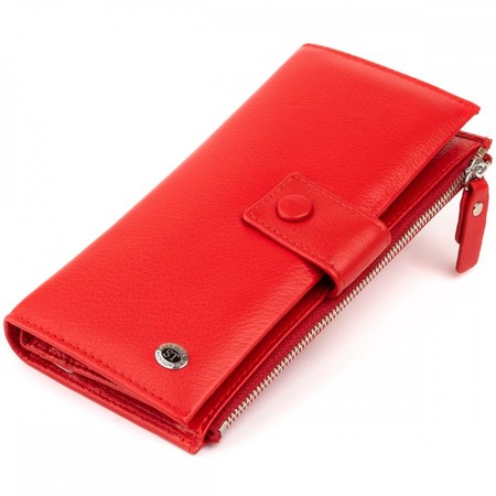 Жіночий шкіряний гаманець ST Leather 19281 Червоний купити недорого в Ти Купи