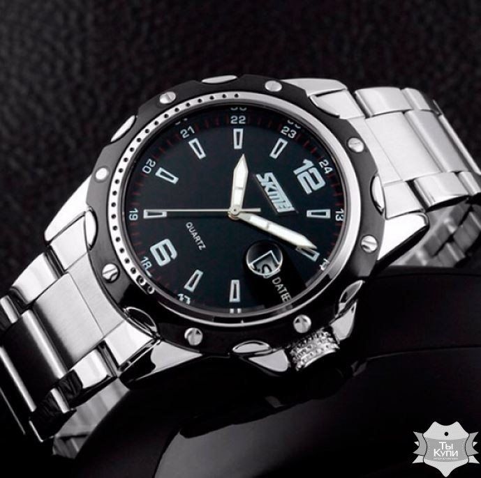 Чоловічий наручний годинник Skmei Robby Steel (1042) купити недорого в Ти Купи