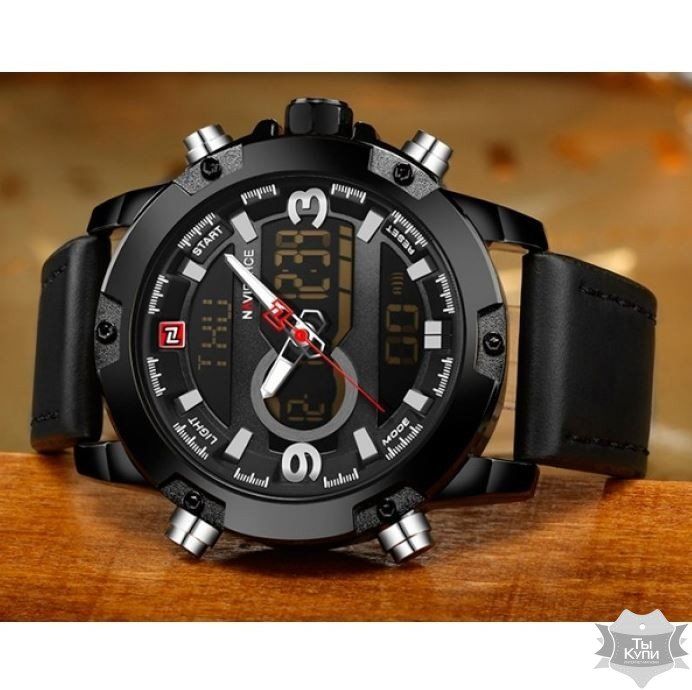 Мужские наручные часы Naviforce Kosmos Black (1274) купить недорого в Ты Купи