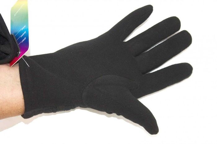 Жіночі чорні стрейчеві рукавички 821s2 М купити недорого в Ти Купи