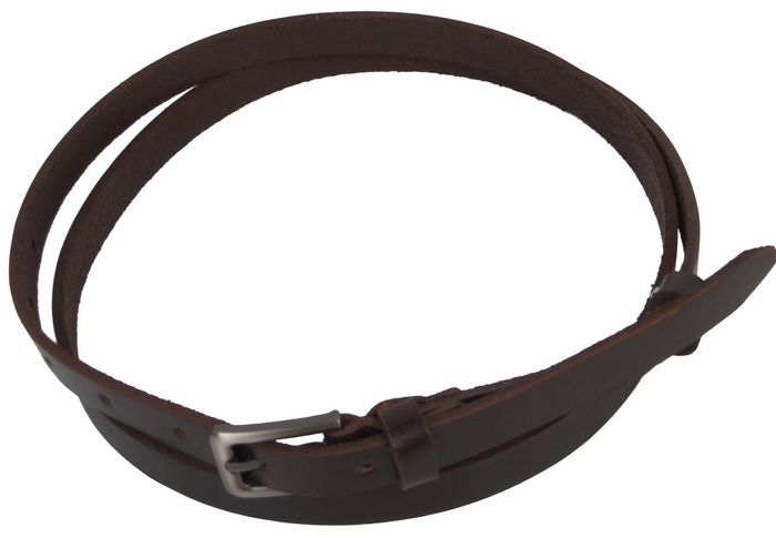 Женский кожаный ремень Skipper 1407-15 темно-коричневый купить недорого в Ты Купи