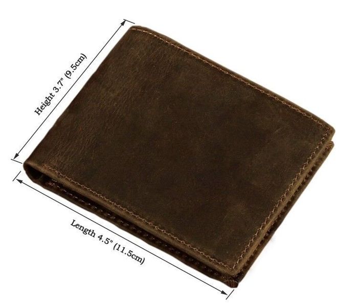 Чоловічий шкіряний гаманець Vintage 14346 Коричневий купити недорого в Ти Купи