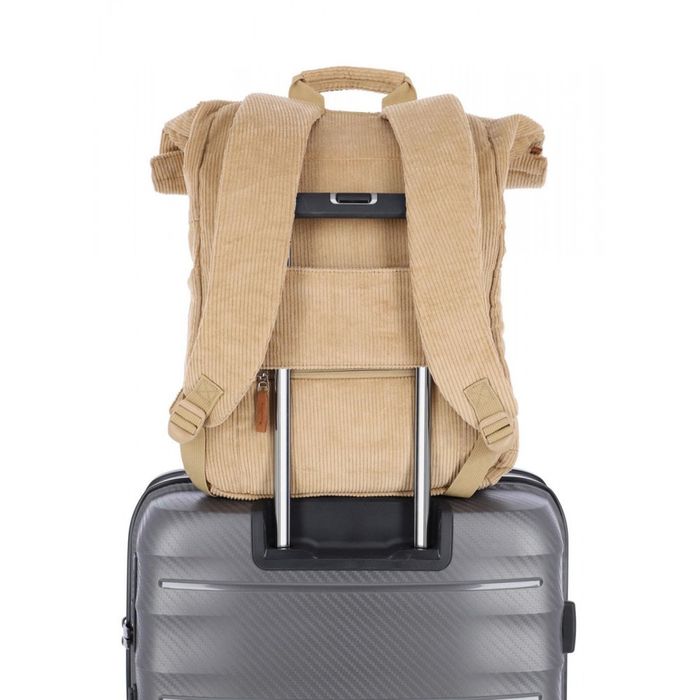 Женсий тканевый рюкзак Travelite Cord Beige TL096410-40 купить недорого в Ты Купи