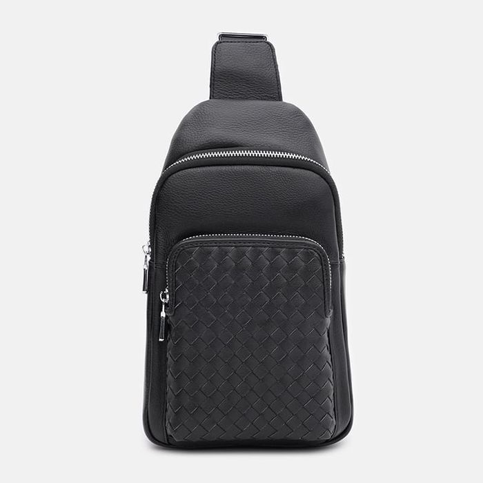 Чоловічий шкіряний рюкзак Ricco Grande K16085bl-black купити недорого в Ти Купи