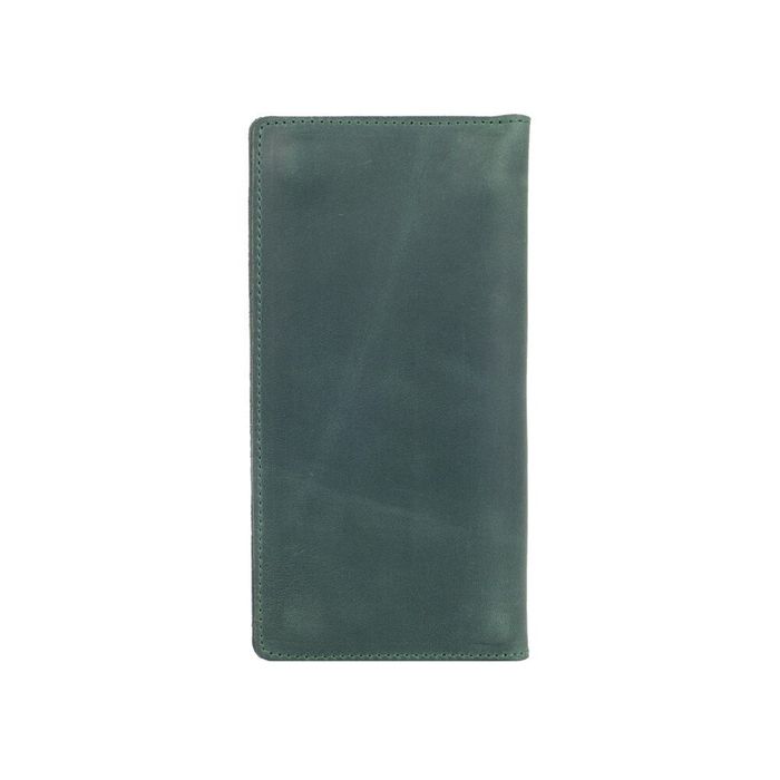 Кожаный бумажник Hi Art WP-02 Shabby Alga Mehendi Classic Зелёный купить недорого в Ты Купи