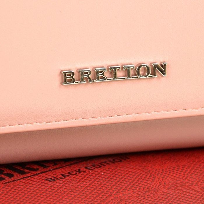 Кожаный кошелек Color Bretton W7232 pink купить недорого в Ты Купи