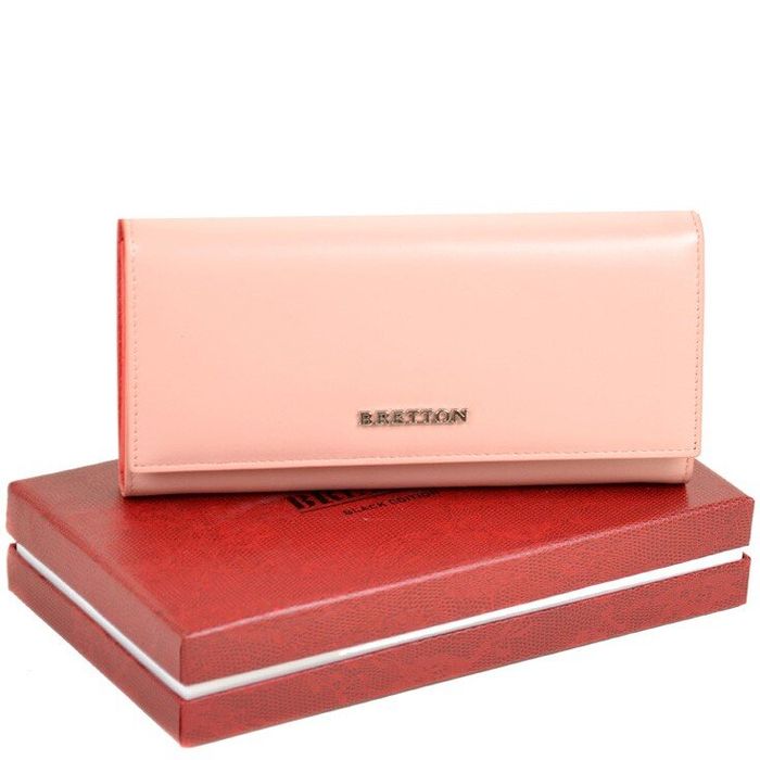 Шкіряний гаманець Color Bretton W7232 pink купити недорого в Ти Купи