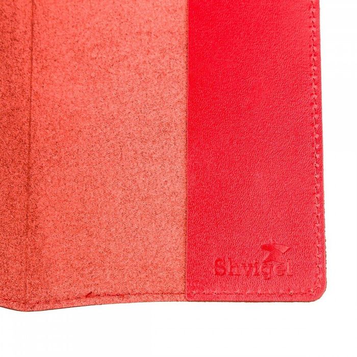 Коричнева обкладинка для паспорта з натуральної шкіри Shvigel 13976 купити недорого в Ти Купи