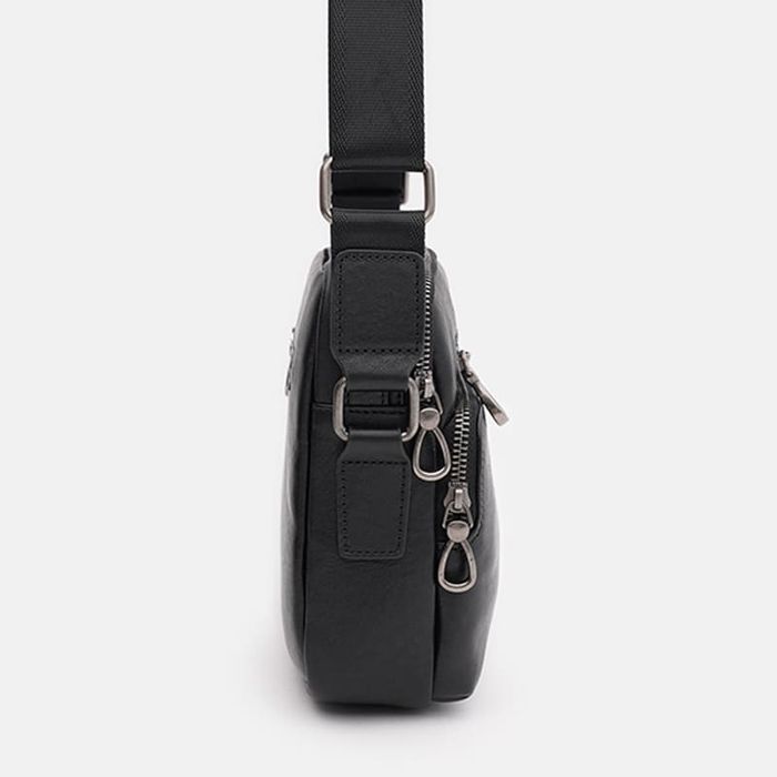 Чоловіча шкіряна сумка Ricco Grande K16682bl-black купити недорого в Ти Купи