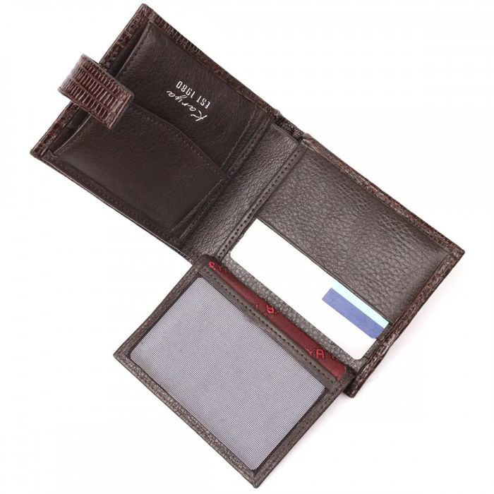 Чоловічий шкіряний гаманець Karya 21036 купити недорого в Ти Купи