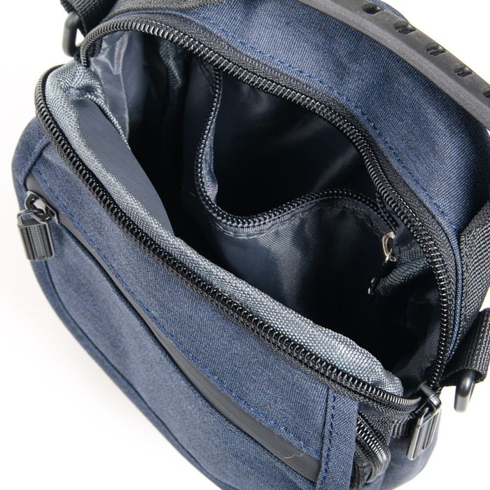 Мужская сумка через плечо и на пояс Lanpad 7634 blue купить недорого в Ты Купи