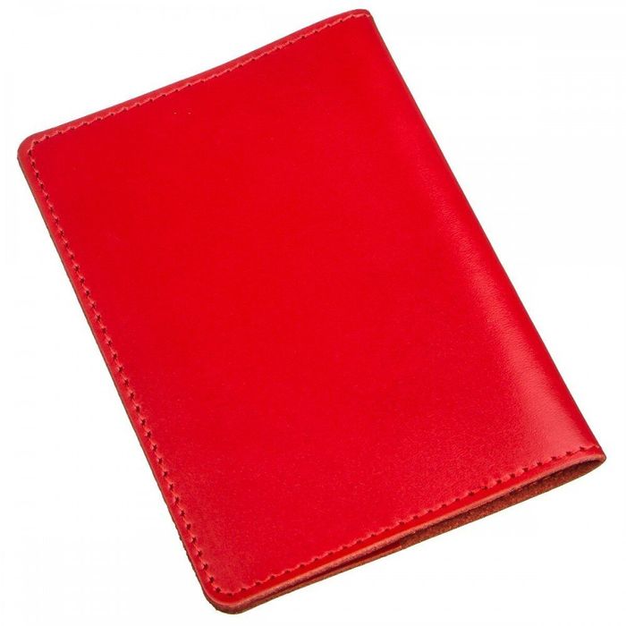 Красная женская обложка для паспорта из натуральной кожи Shvigel 13975 купить недорого в Ты Купи