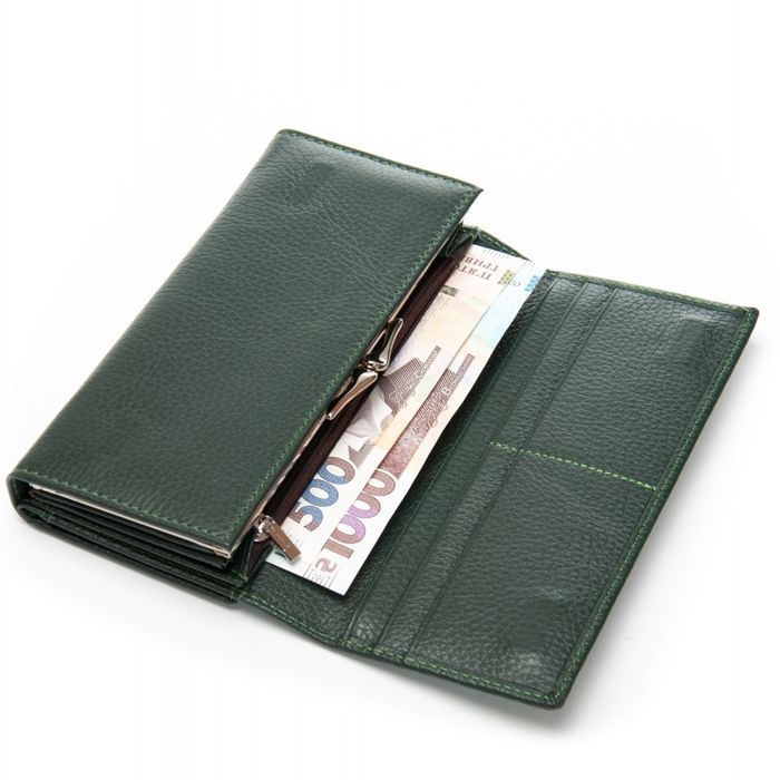 Женский кожаный кошелек Bright DR. BOND W46-2 green купить недорого в Ты Купи