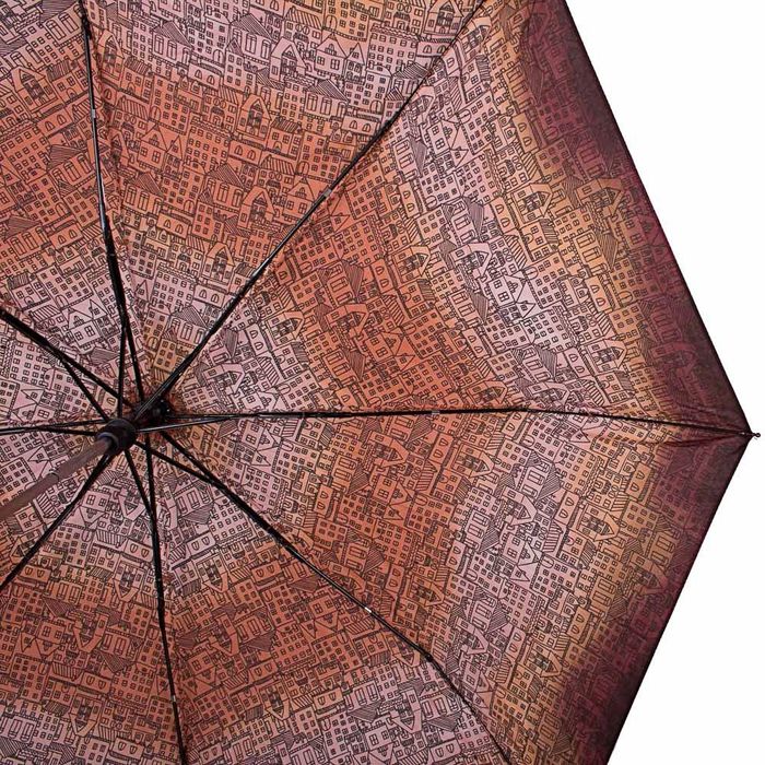 Коричнева жіноча парасолька напівавтомат AIRTON купити недорого в Ти Купи