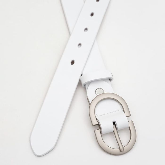 Жіночий ремінь шкіряний Borsa Leather CV1ZK-105w-white купити недорого в Ти Купи