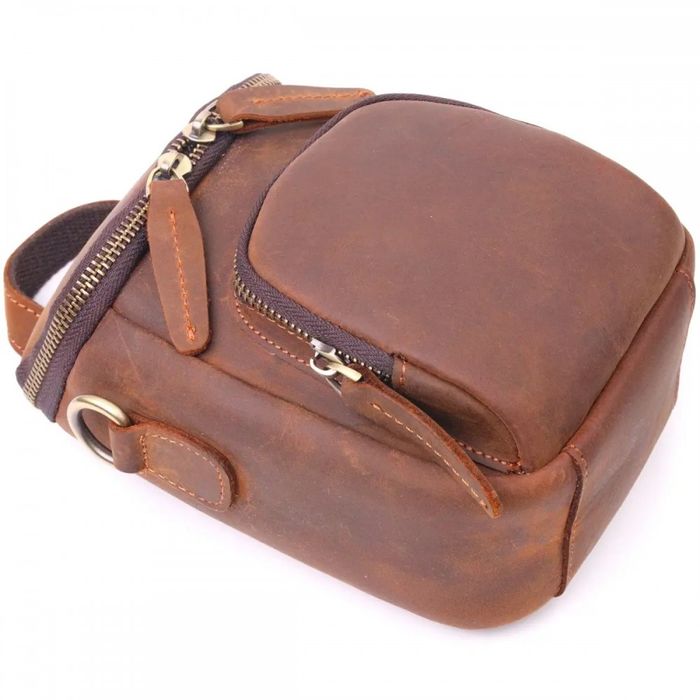 Мужская кожаная сумка через плечо Vintage 21295 купить недорого в Ты Купи