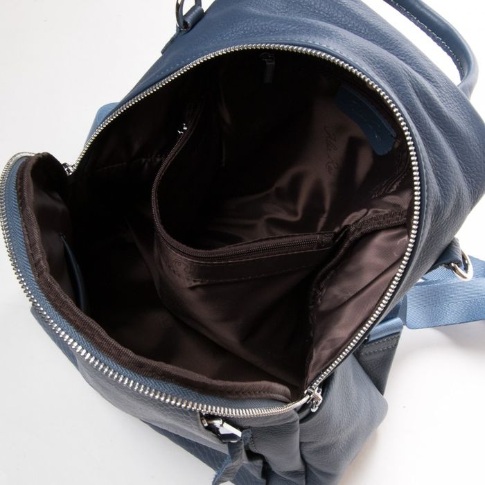 Женская кожаный рюкзак ALEX RAI 8907-9* blue купить недорого в Ты Купи