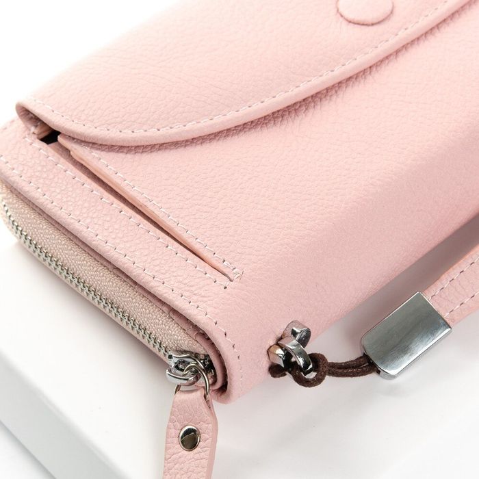 Кожаный женский кошелек Classic DR. BOND WS-22 pink купить недорого в Ты Купи
