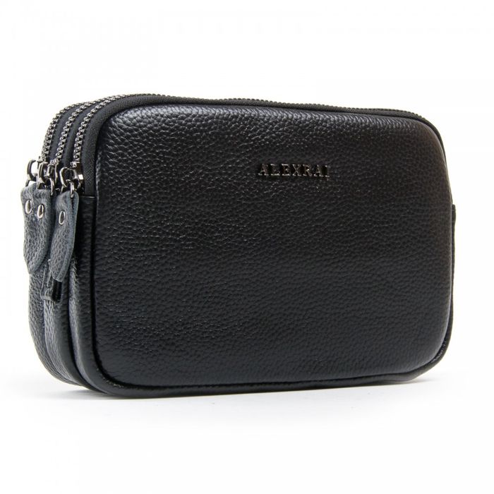 Жіноча шкіряна сумка-клатч ALEX RAI 1-02 60061-1 black купити недорого в Ти Купи