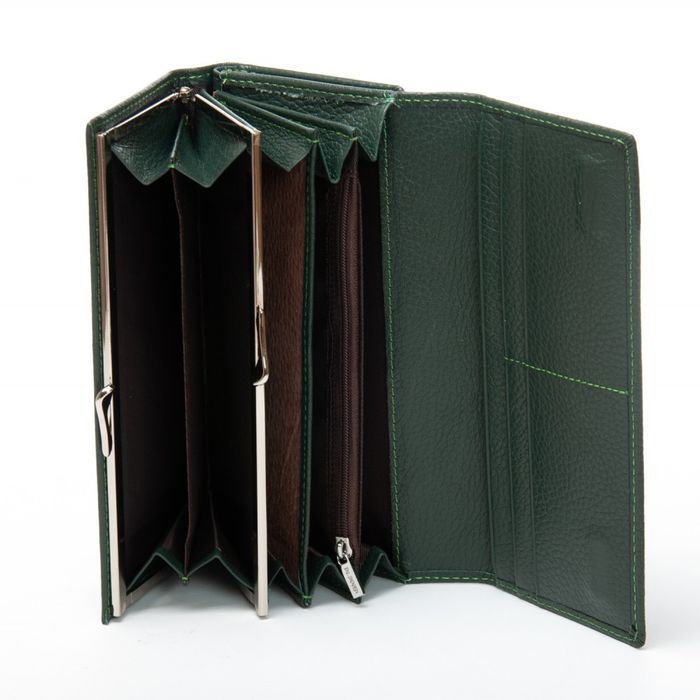 Женский кожаный кошелек Bright DR. BOND W46-2 green купить недорого в Ты Купи