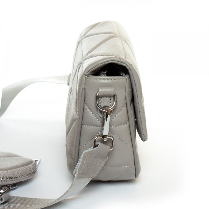 Жіноча шкіряна сумка ALEX RAI 8837-9 l-grey купити недорого в Ти Купи