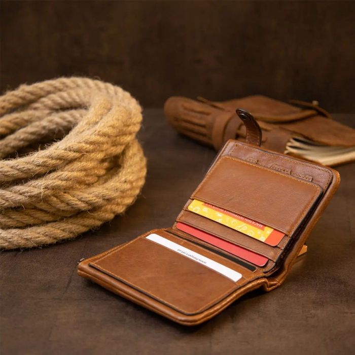Мужской кожаный кошелек Vintage 20423 купить недорого в Ты Купи