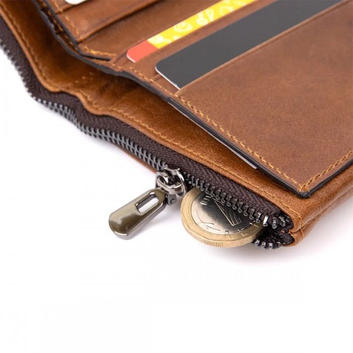 Чоловічий шкіряний гаманець Vintage 20423 купити недорого в Ти Купи