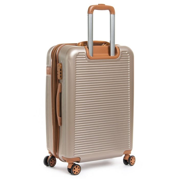 Комплект валіз 2/1 ABS-пластик PODIUM 8387 gold змійка 31489 купити недорого в Ти Купи
