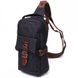 Чоловіча сумка-слінг із текстилю Vintage 22187, Чорний