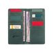 Кожаный бумажник Hi Art WP-02 Shabby Alga Mehendi Classic Зелёный