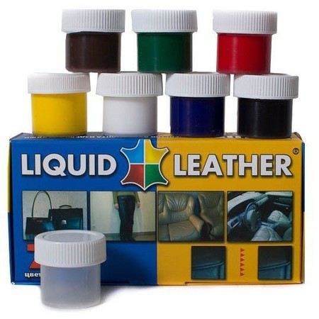 Жидкая кожа для ремонта кожаных изделий набор из 7 цветов LIQUID LEATHER T459567 купить недорого в Ты Купи