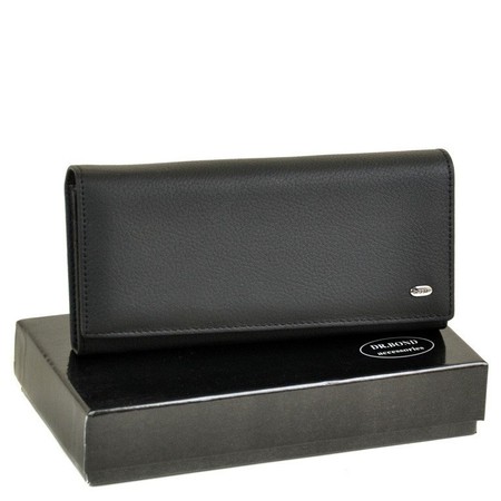 Женский кожаный черный кошелек Classik dr.Bond W501 black купить недорого в Ты Купи