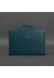 Жіноча шкіряна сумка для ноутбука і документів BlankNote зелена BN-BAG-36-MALACHITE