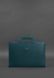 Жіноча шкіряна сумка для ноутбука і документів BlankNote зелена BN-BAG-36-MALACHITE