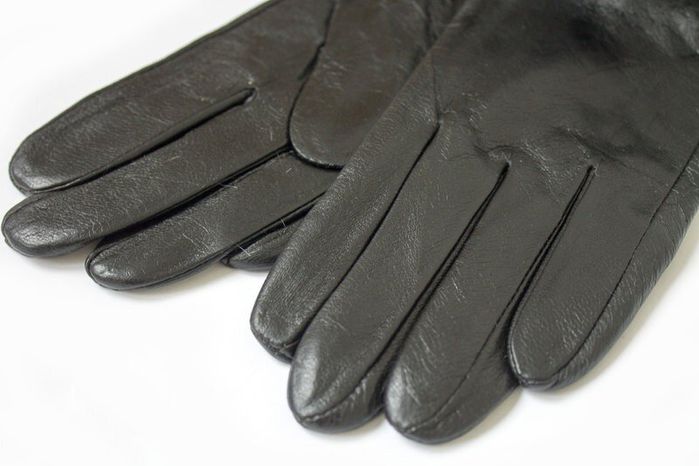 Жіночі шкіряні рукавички Shust чорні купити недорого в Ти Купи