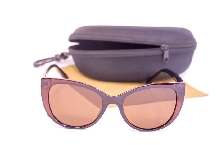 Жіночі сонцезахисні окуляри з футляром Polarized f0962-2 купити недорого в Ти Купи
