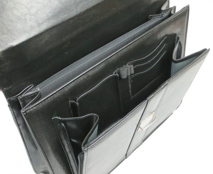 Чоловічий портфель з екологічної шкіри JPB TE-35 чорний купити недорого в Ти Купи